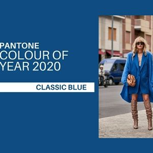 Different hues of blue it is